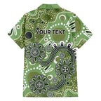 Personalised NAIDOC Week 50 Years Deadly Always Hawaiian Shirt Green Aboriginal Artwork Dot Painting