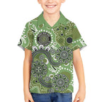 Personalised NAIDOC Week 50 Years Deadly Always Hawaiian Shirt Green Aboriginal Artwork Dot Painting