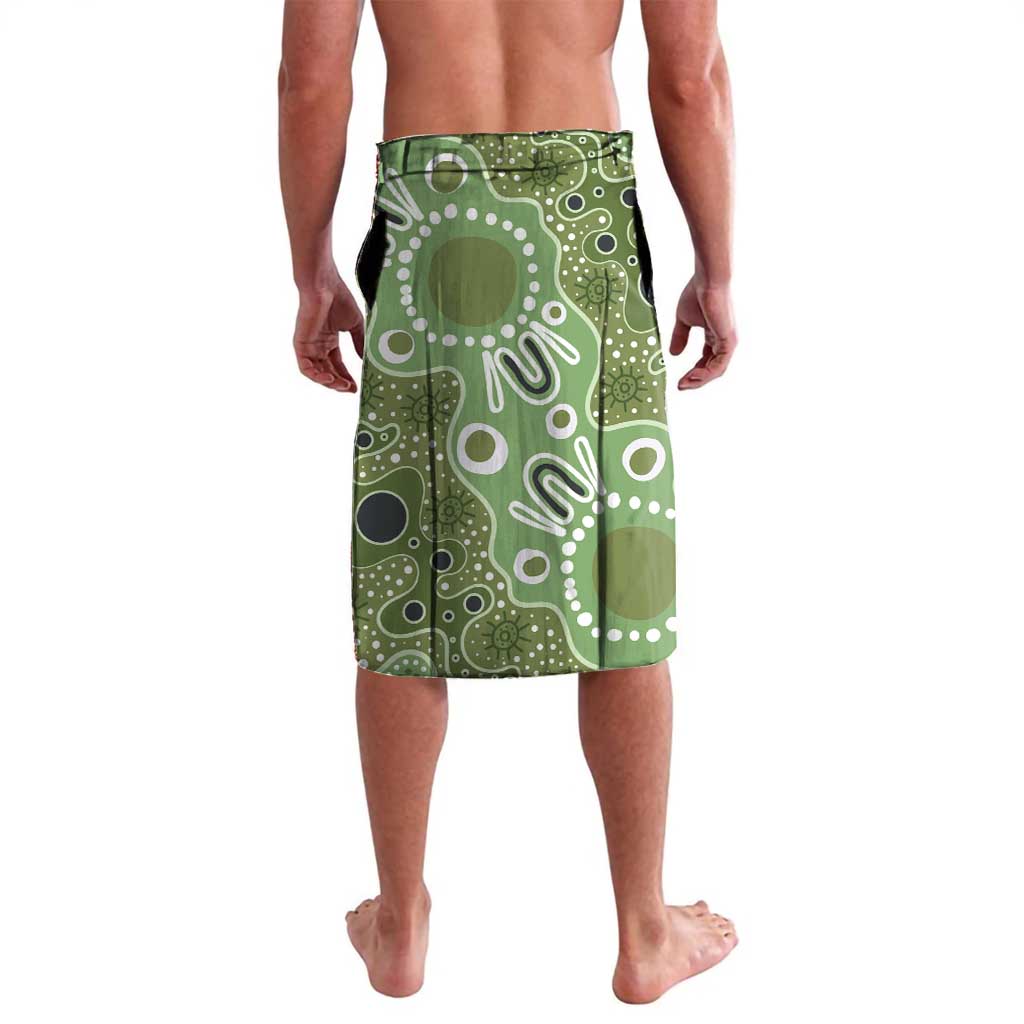 Personalised NAIDOC Week 50 Years Deadly Always Lavalava Green Aboriginal Artwork Dot Painting