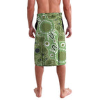 Personalised NAIDOC Week 50 Years Deadly Always Lavalava Green Aboriginal Artwork Dot Painting