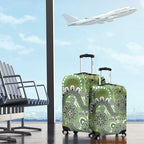 Personalised NAIDOC Week 50 Years Deadly Always Luggage Cover Green Aboriginal Artwork Dot Painting