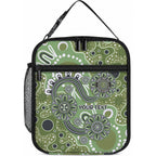 Personalised NAIDOC Week 50 Years Deadly Always Lunch Bag Green Aboriginal Artwork Dot Painting