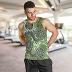 Personalised NAIDOC Week 50 Years Deadly Always Men Tank Top Green Aboriginal Artwork Dot Painting