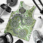 Personalised NAIDOC Week 50 Years Deadly Always Men Tank Top Green Aboriginal Artwork Dot Painting
