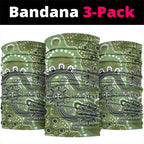 Personalised NAIDOC Week 50 Years Deadly Always Neck Gaiter Green Aboriginal Artwork Dot Painting