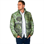 Personalised NAIDOC Week 50 Years Deadly Always Padded Jacket Green Aboriginal Artwork Dot Painting