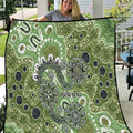 Personalised NAIDOC Week 50 Years Deadly Always Quilt Green Aboriginal Artwork Dot Painting