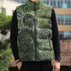 Personalised NAIDOC Week 50 Years Deadly Always Sleeveless Puffer Jacket Green Aboriginal Artwork Dot Painting