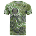 Personalised NAIDOC Week 50 Years Deadly Always T Shirt Green Aboriginal Artwork Dot Painting