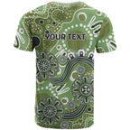 Personalised NAIDOC Week 50 Years Deadly Always T Shirt Green Aboriginal Artwork Dot Painting