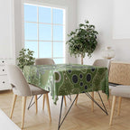 Personalised NAIDOC Week 50 Years Deadly Always Tablecloth Green Aboriginal Artwork Dot Painting