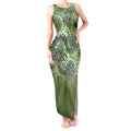 Personalised NAIDOC Week 50 Years Deadly Always Tank Maxi Dress Green Aboriginal Artwork Dot Painting