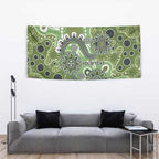 Personalised NAIDOC Week 50 Years Deadly Always Tapestry Green Aboriginal Artwork Dot Painting