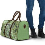 Personalised NAIDOC Week 50 Years Deadly Always Travel Bag Green Aboriginal Artwork Dot Painting