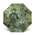 Personalised NAIDOC Week 50 Years Deadly Always Umbrella Green Aboriginal Artwork Dot Painting