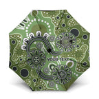 Personalised NAIDOC Week 50 Years Deadly Always Umbrella Green Aboriginal Artwork Dot Painting