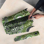 Personalised NAIDOC Week 50 Years Deadly Always Umbrella Green Aboriginal Artwork Dot Painting