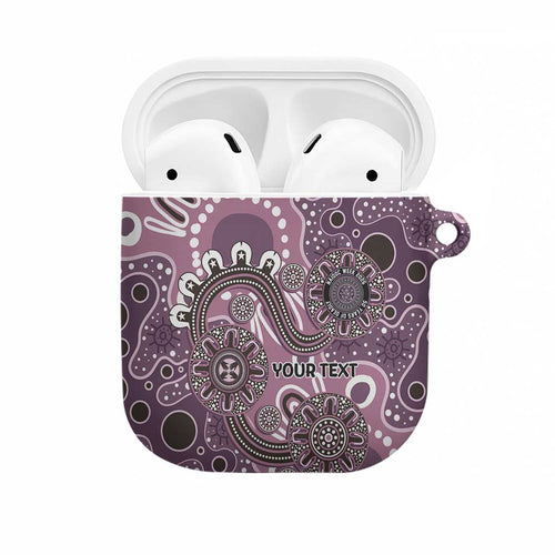 Personalised NAIDOC Week 50 Years Deadly Always AirPods Case Pink Aboriginal Artwork Dot Painting