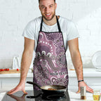 Personalised NAIDOC Week 50 Years Deadly Always Apron Pink Aboriginal Artwork Dot Painting