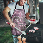 Personalised NAIDOC Week 50 Years Deadly Always Apron Pink Aboriginal Artwork Dot Painting