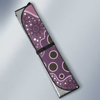 Personalised NAIDOC Week 50 Years Deadly Always Auto Sun Shade Pink Aboriginal Artwork Dot Painting