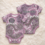 Personalised NAIDOC Week 50 Years Deadly Always Baby Onesie Pink Aboriginal Artwork Dot Painting
