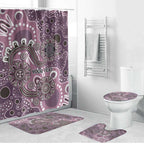 Personalised NAIDOC Week 50 Years Deadly Always Bathroom Set Pink Aboriginal Artwork Dot Painting