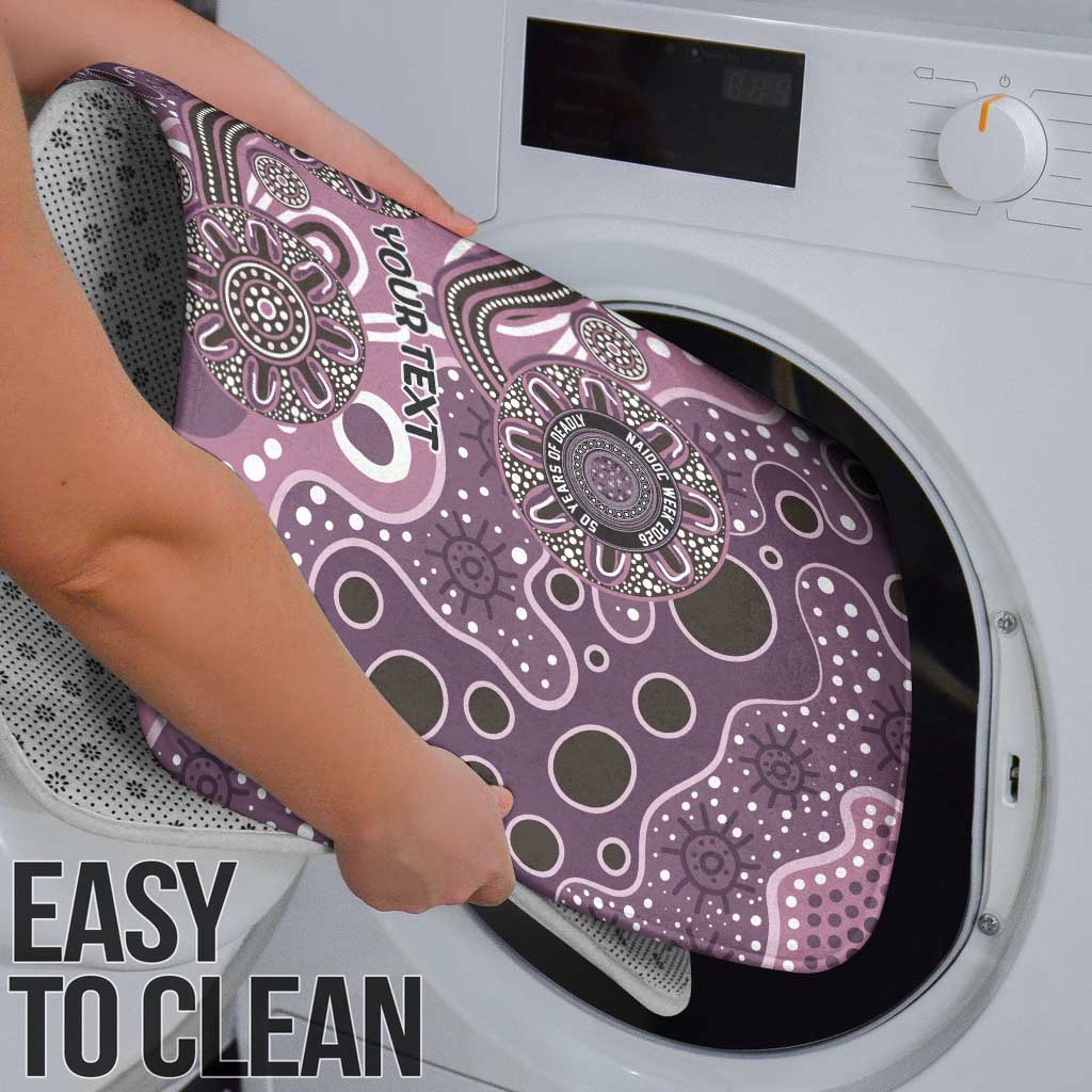 Personalised NAIDOC Week 50 Years Deadly Always Bathroom Set Pink Aboriginal Artwork Dot Painting