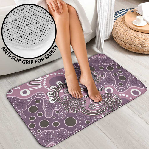 Personalised NAIDOC Week 50 Years Deadly Always Bathroom Set Pink Aboriginal Artwork Dot Painting