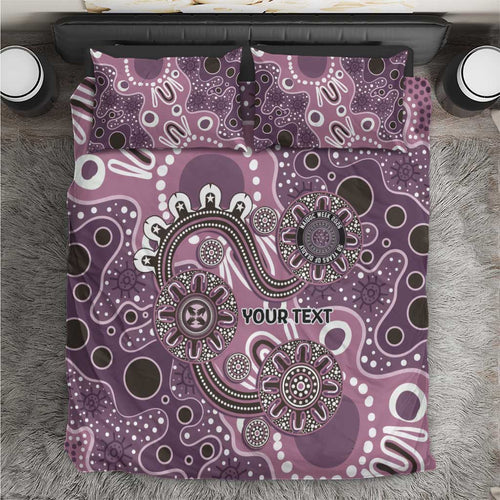 Personalised NAIDOC Week 50 Years Deadly Always Bedding Set Pink Aboriginal Artwork Dot Painting