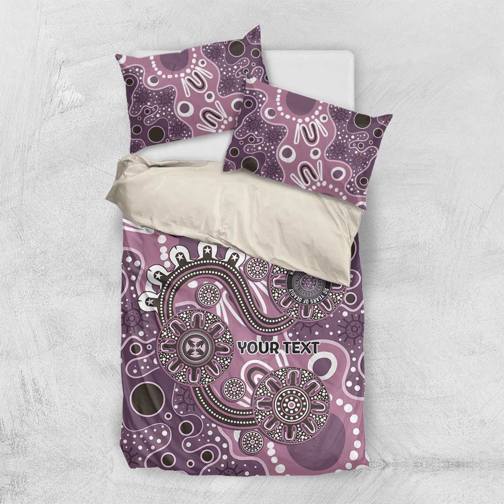 Personalised NAIDOC Week 50 Years Deadly Always Bedding Set Pink Aboriginal Artwork Dot Painting