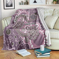 Personalised NAIDOC Week 50 Years Deadly Always Blanket Pink Aboriginal Artwork Dot Painting