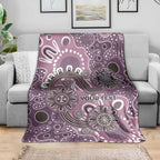 Personalised NAIDOC Week 50 Years Deadly Always Blanket Pink Aboriginal Artwork Dot Painting