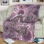 Personalised NAIDOC Week 50 Years Deadly Always Blanket Pink Aboriginal Artwork Dot Painting