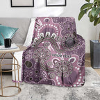 Personalised NAIDOC Week 50 Years Deadly Always Blanket Pink Aboriginal Artwork Dot Painting