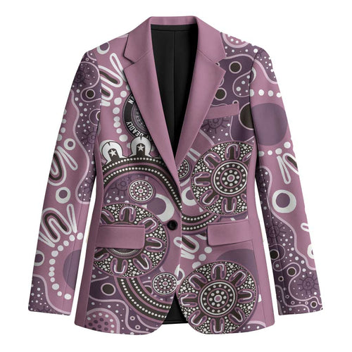 Personalised NAIDOC Week 50 Years Deadly Always Blazer Pink Aboriginal Artwork Dot Painting