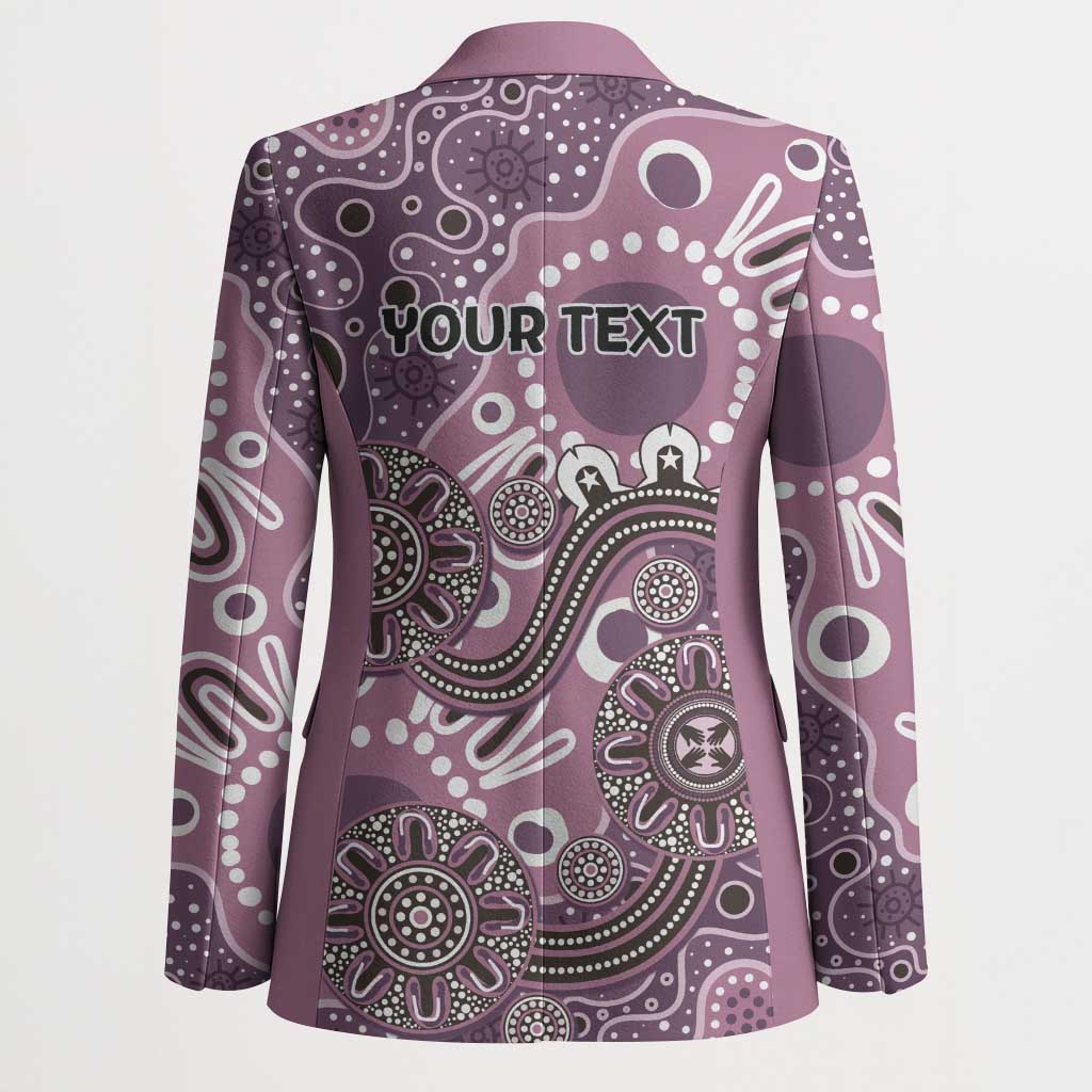 Personalised NAIDOC Week 50 Years Deadly Always Blazer Pink Aboriginal Artwork Dot Painting