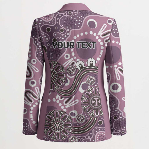 Personalised NAIDOC Week 50 Years Deadly Always Blazer Pink Aboriginal Artwork Dot Painting