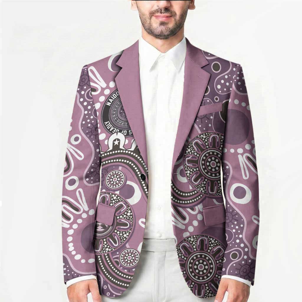 Personalised NAIDOC Week 50 Years Deadly Always Blazer Pink Aboriginal Artwork Dot Painting