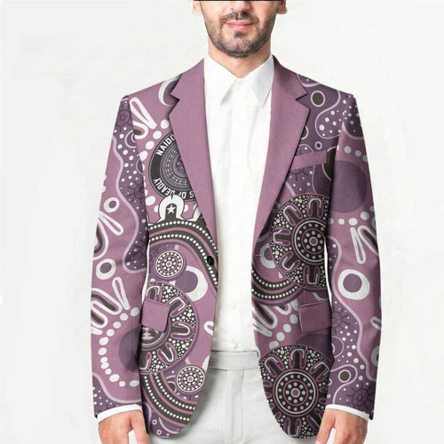 Personalised NAIDOC Week 50 Years Deadly Always Blazer Pink Aboriginal Artwork Dot Painting