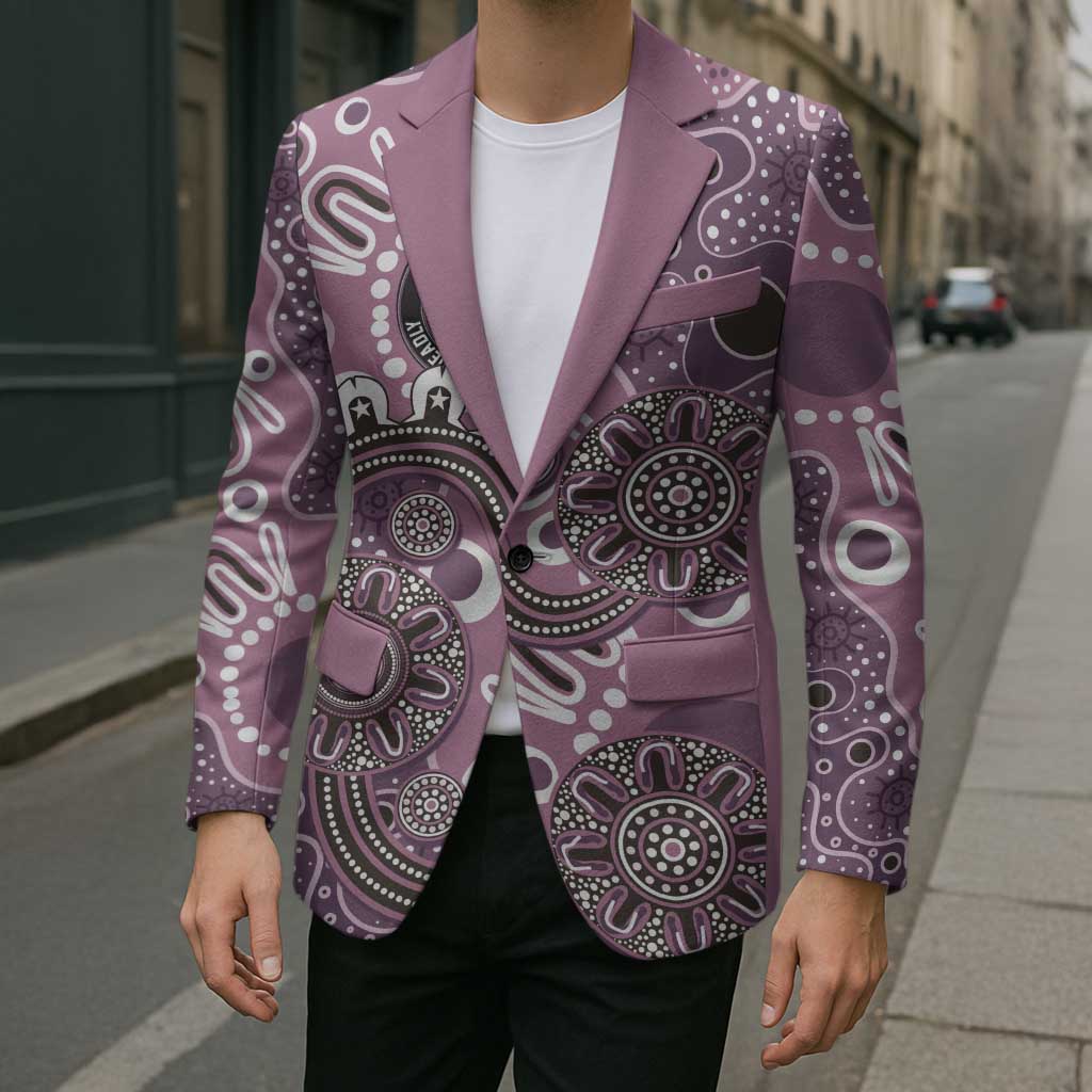 Personalised NAIDOC Week 50 Years Deadly Always Blazer Pink Aboriginal Artwork Dot Painting