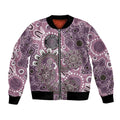 Personalised NAIDOC Week 50 Years Deadly Always Bomber Jacket Pink Aboriginal Artwork Dot Painting