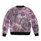 Personalised NAIDOC Week 50 Years Deadly Always Bomber Jacket Pink Aboriginal Artwork Dot Painting