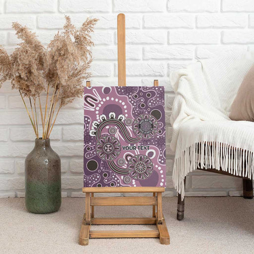 Personalised NAIDOC Week 50 Years Deadly Always Canvas Wall Art Pink Aboriginal Artwork Dot Painting