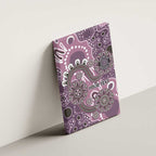 Personalised NAIDOC Week 50 Years Deadly Always Canvas Wall Art Pink Aboriginal Artwork Dot Painting