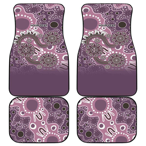 Personalised NAIDOC Week 50 Years Deadly Always Car Mats Pink Aboriginal Artwork Dot Painting