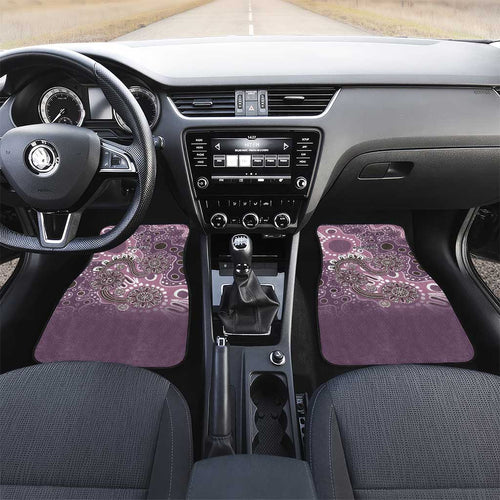 Personalised NAIDOC Week 50 Years Deadly Always Car Mats Pink Aboriginal Artwork Dot Painting