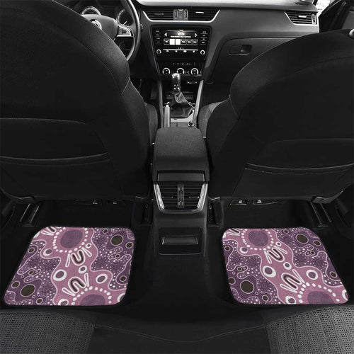 Personalised NAIDOC Week 50 Years Deadly Always Car Mats Pink Aboriginal Artwork Dot Painting