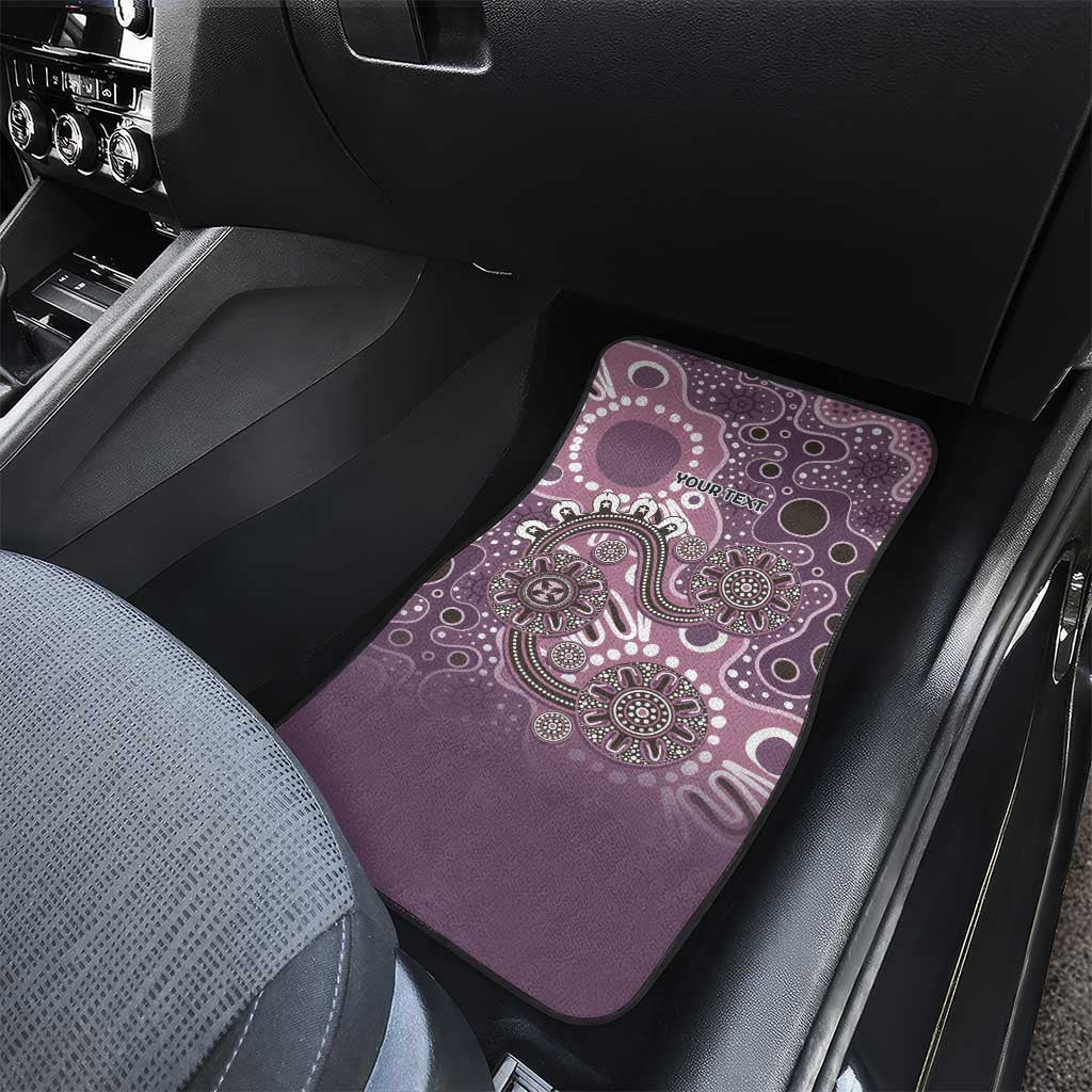 Personalised NAIDOC Week 50 Years Deadly Always Car Mats Pink Aboriginal Artwork Dot Painting