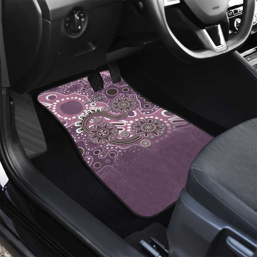 Personalised NAIDOC Week 50 Years Deadly Always Car Mats Pink Aboriginal Artwork Dot Painting